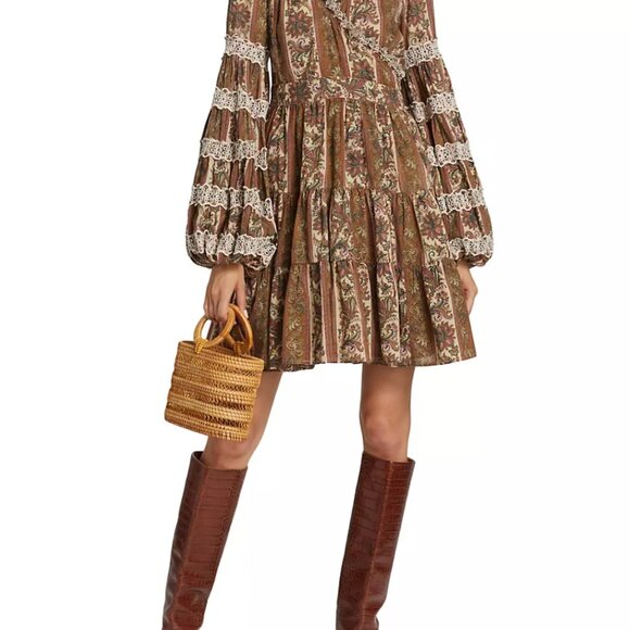 byTimo Cotton Slub Wrap Mini Dress - Picture 1 of 9